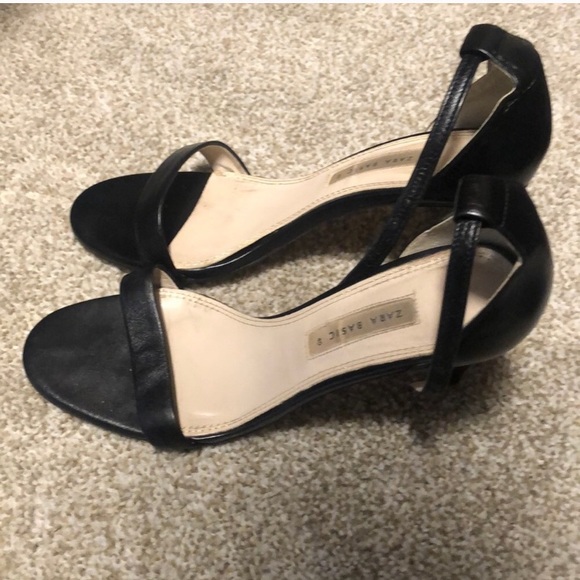 Zara Shoes - Zara Basic Open Toe, Round Front Heels Size 10